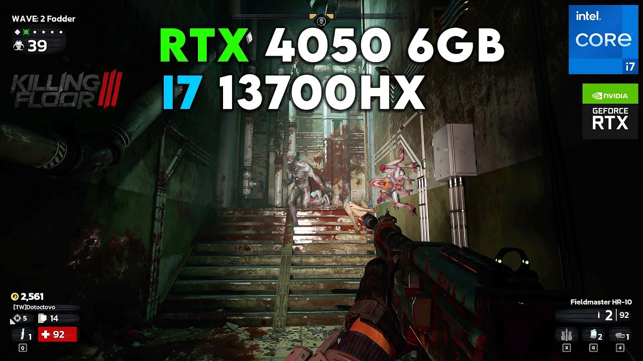 Killing Floor 3 - RTX 4050 6GB + I7 13700HX | PC Benchmark!