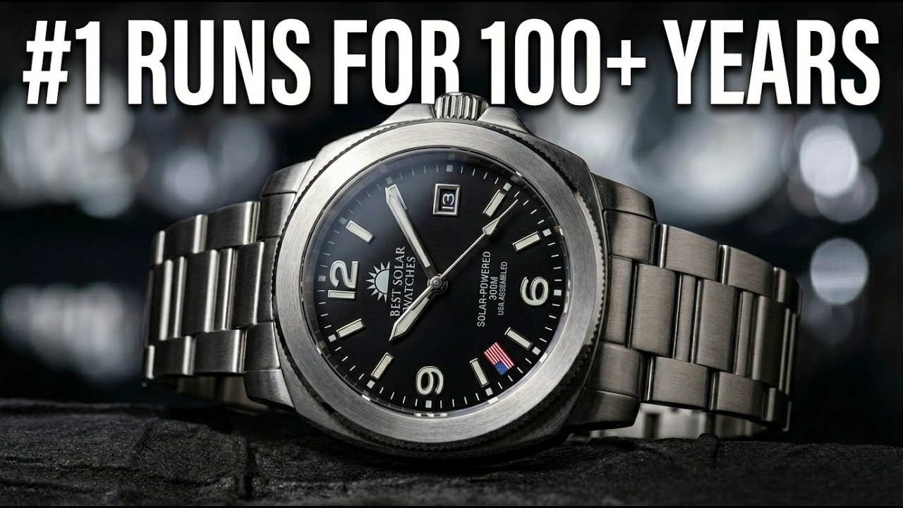 Top 10 Best Solar Watches for Men in 2026 — #1 Runs for 100+ YEARS on Light Alone!