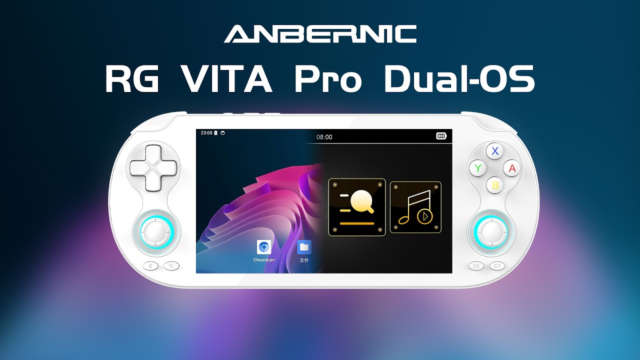 ANBERNIC RG VITA Pro Dual-OS Handheld Coming Soon！