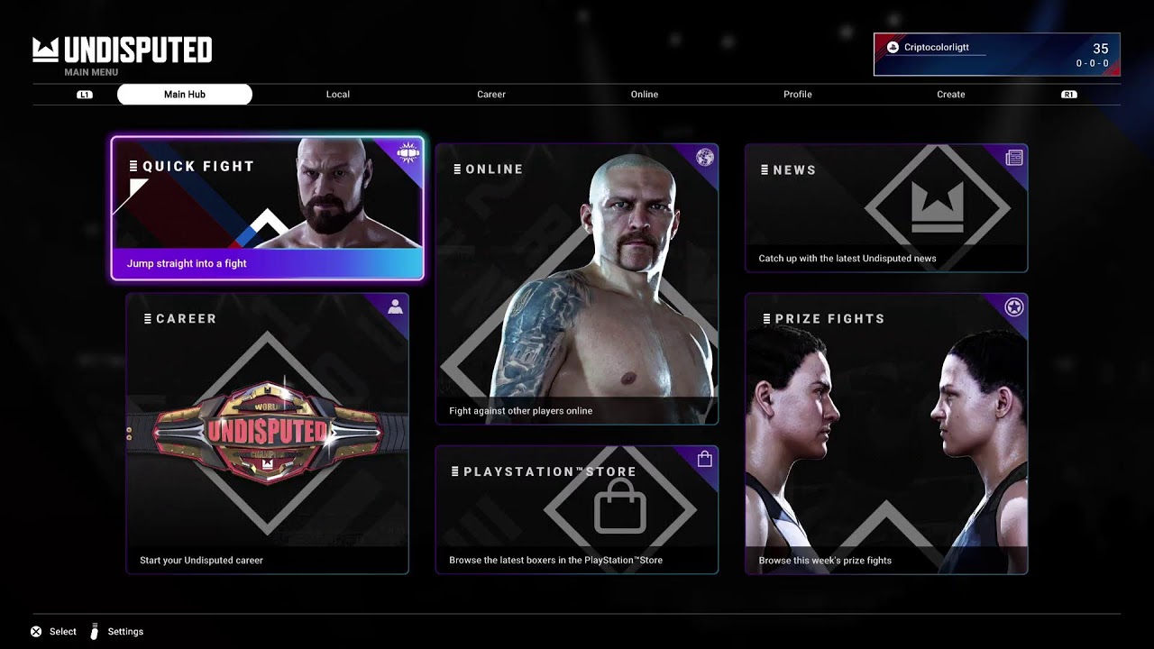 GRIND TIME ON UNDISPUTED BOXING GAME - LIVE