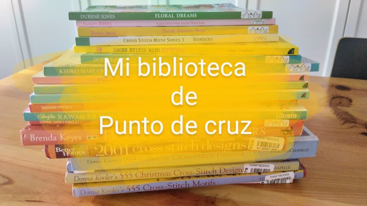Todos mis libros de Punto de Cruz 🧵🪡 #puntodecruz #pointdecroix #puntocroce #crossstitch
