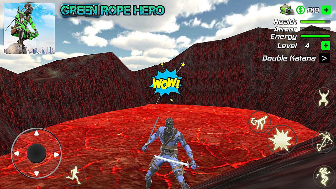 Green Rope Hero: Vegas City #12 I Found the Volcano - Secret Place