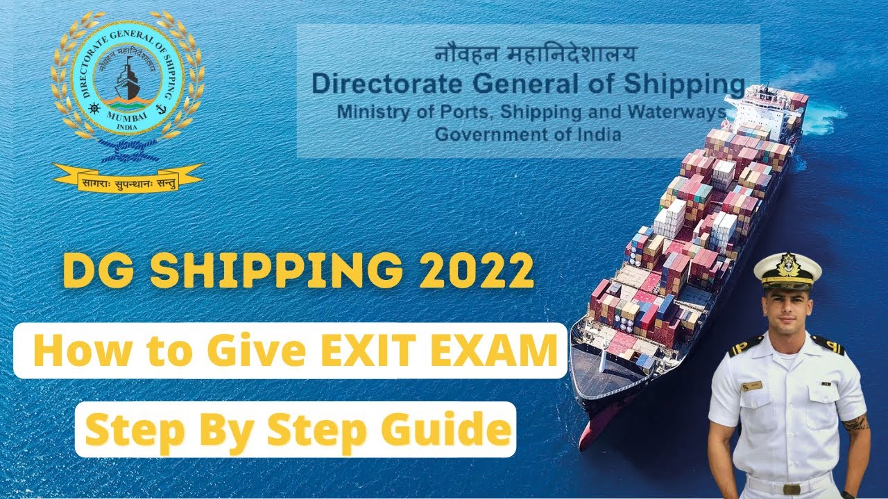 DG SHIPPING ONLINE EXIT EXAM  GUIDE LATEST METHOD 2022 | DG SHIPPING EXIT EXAM KAISE DE ? STCW |