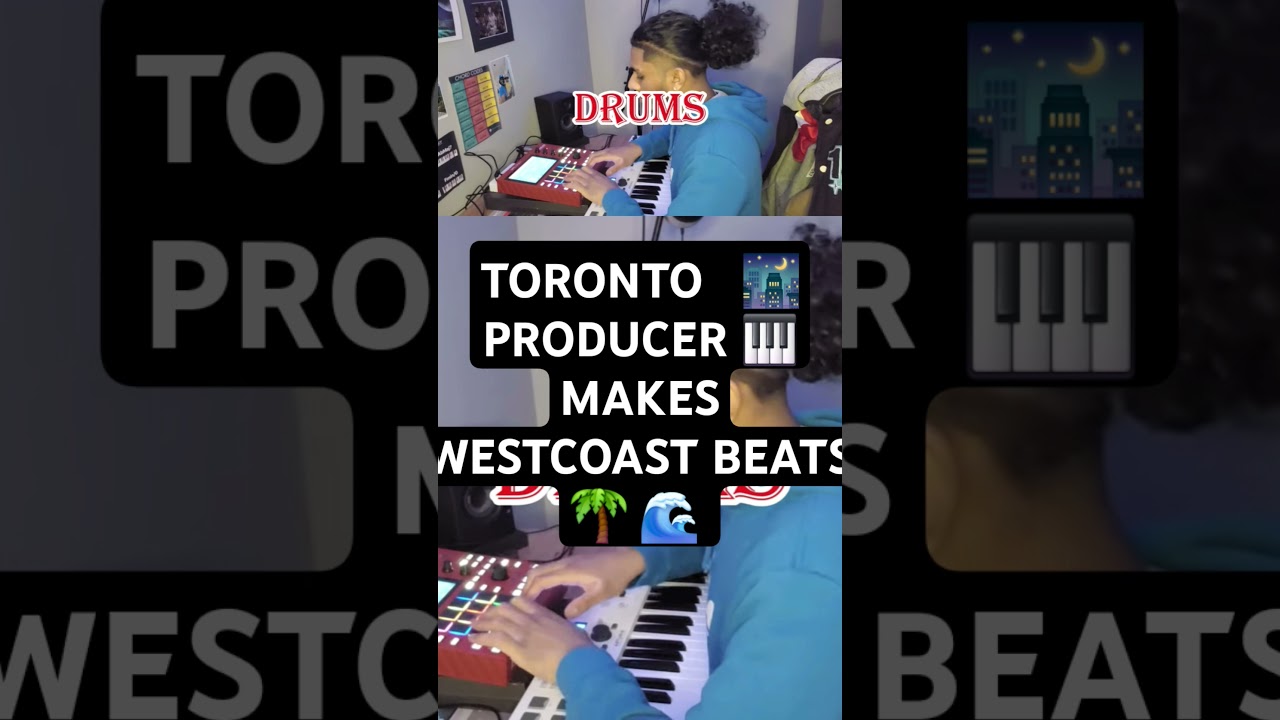 Toronto Producer loves Making Westcoast Beats 🔥 #kendricklamar #drake #mpckey61 #musicproducer