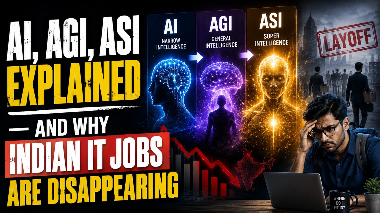 AI, AGI, ASI Explained &mdash; And Why Indian IT Jobs Are Disappearing