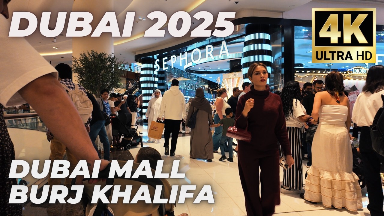Dubai [4K] Amazing City Center, Burj Khalifa , Dubai Mall Walking Tour 2025 🇦🇪
