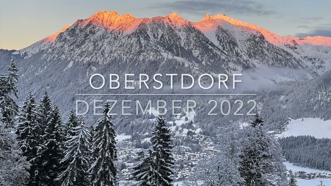 Oberstdorf Dezember 2022 (Bergkristall und Umgebung bis Freibergsee/Stillach bis Skiflugschanze)
