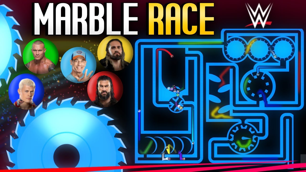 Insane Elimination Marble Race (WWE Edition!)