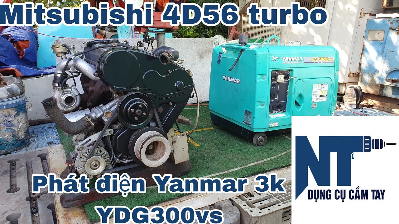 Động cơ Mitsubishi 4D56 turbo , phát điện Yanmar 3k mới keng | LH 0914711438 | Ngày 14/11/2024
