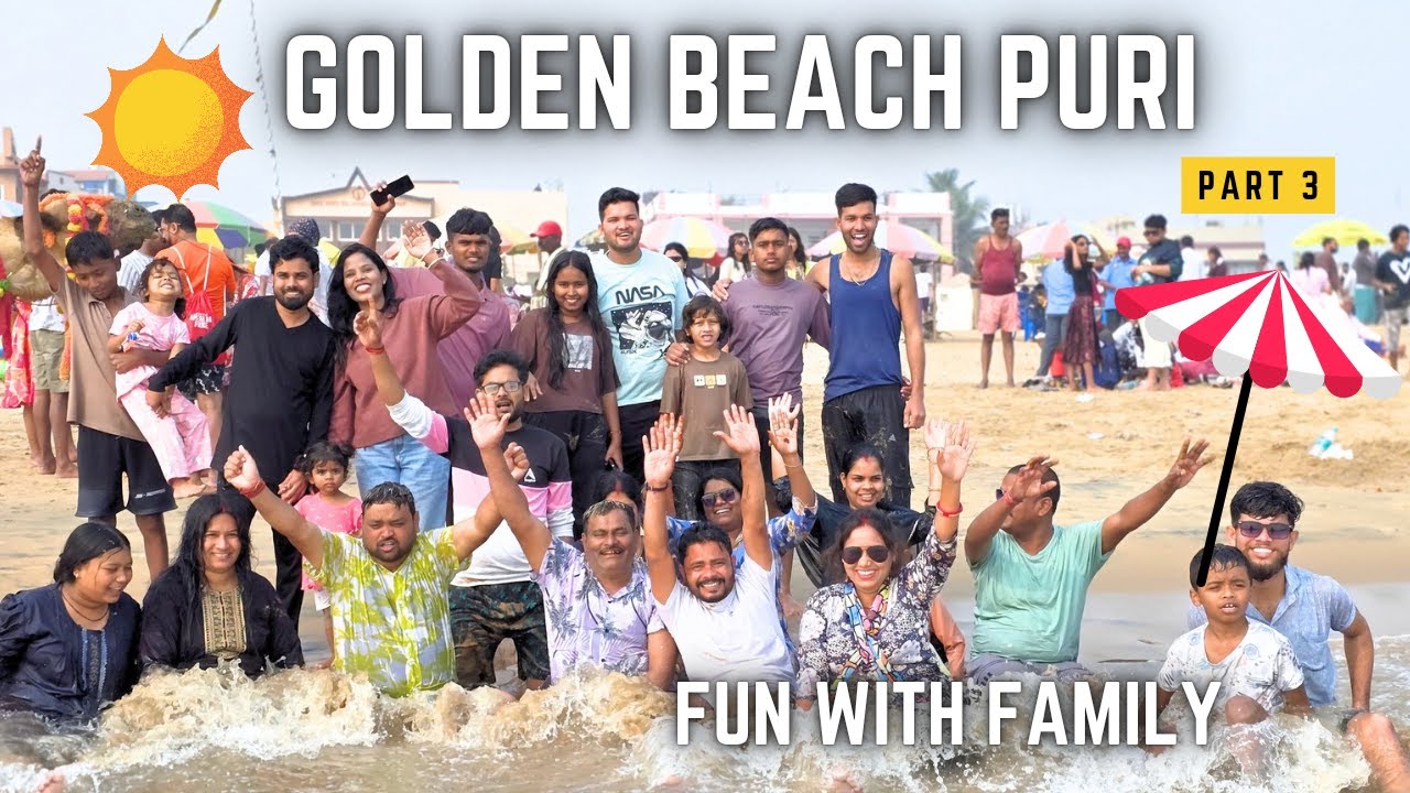 Golden Beach Me bahot Maja Aya 😍l Exploring Sun Temple, Konarak l Part 3 