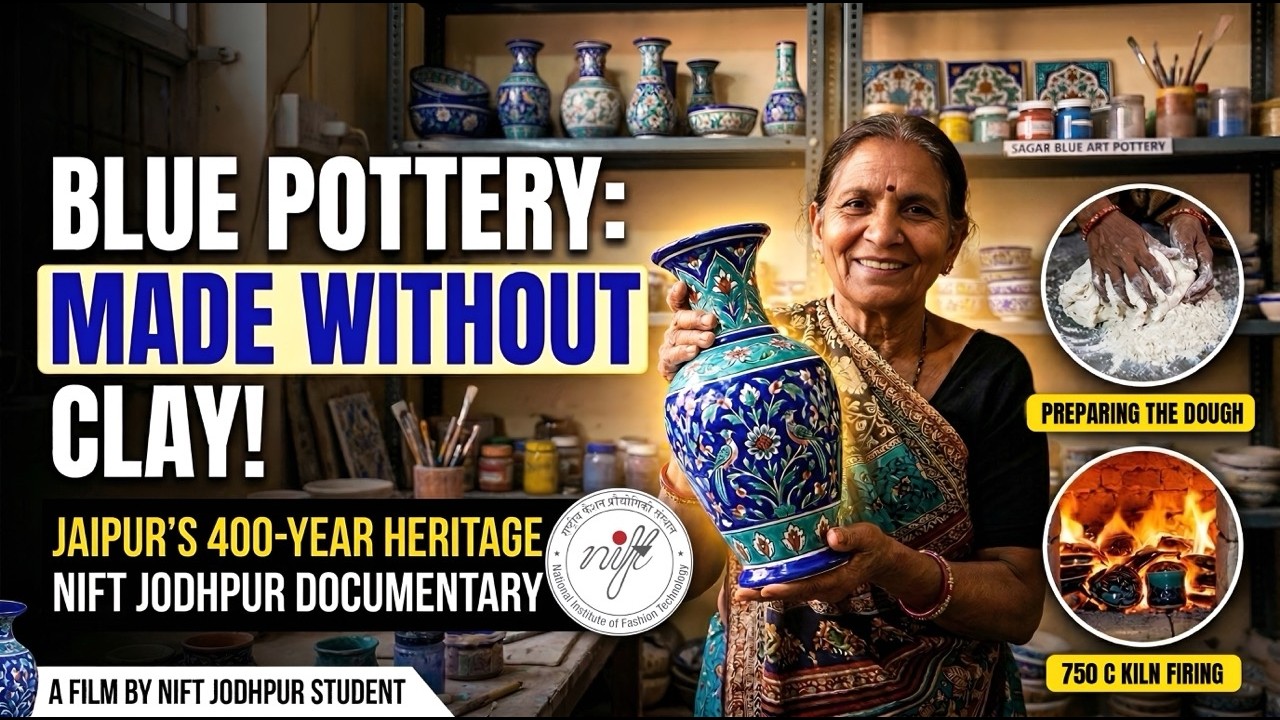 Blue Pottery Jaipur – Craft Documentation (CRD) | NIFT Jodhpur  |  Sagar Blue Art Pottery Jaipur
