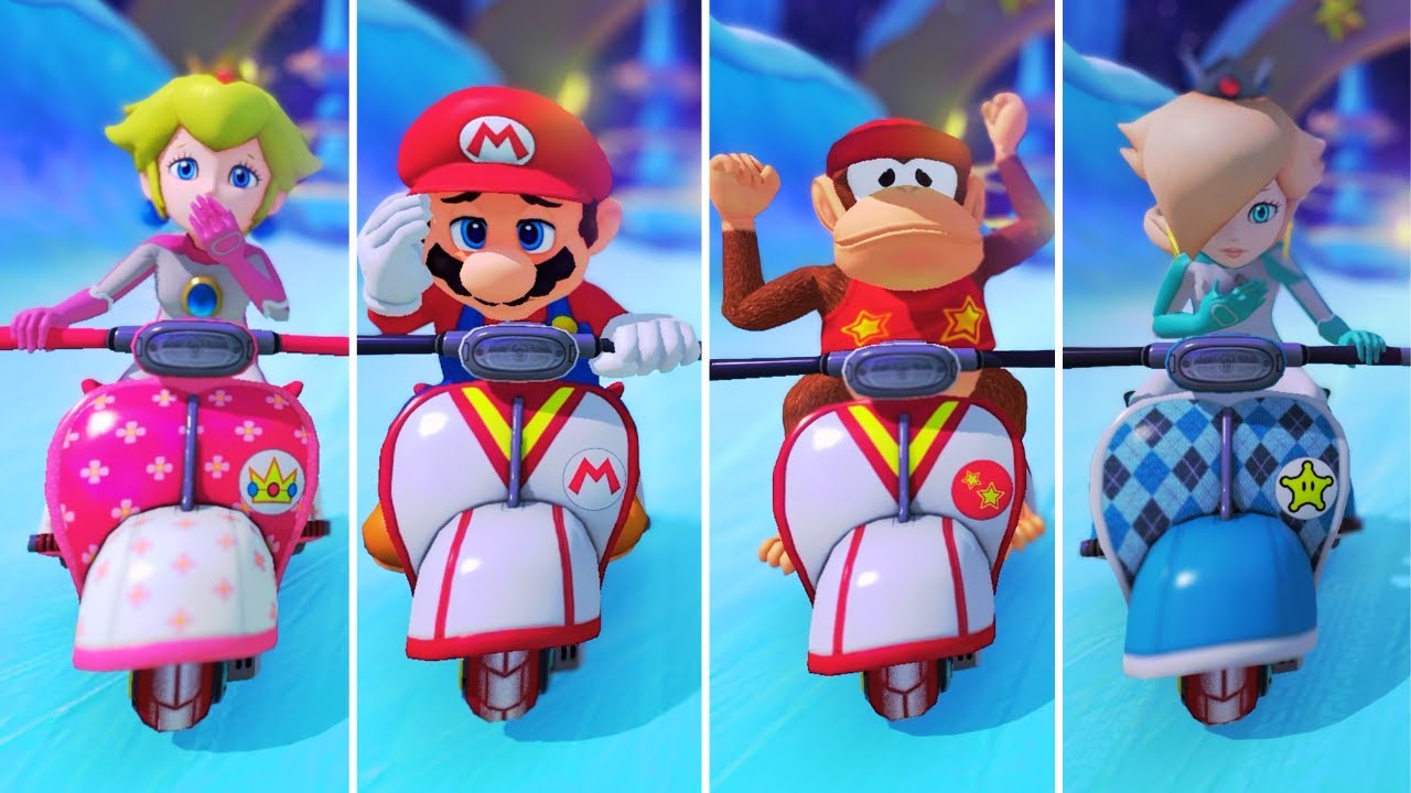 Mario Kart 8 Deluxe - All Characters Losing Animations with City Tripper