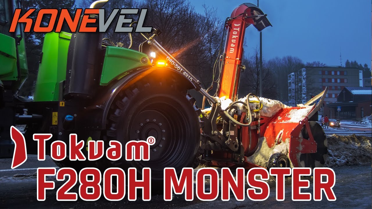 Tokvam F280H Monster hydraulinen lumilinko | Lumen kuormaus kaupunkialueella | Lahti | Konevel