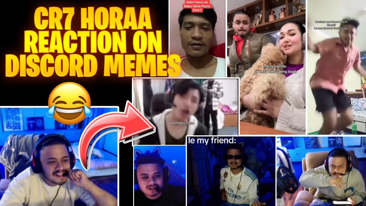 CR7 HORAA REACTS ON HIS DISCORD MEMES 😂🤣 CR7 HORAA FUNNY MOMENTS 😂🤣 - GAURABYT #cr7horaa #horaa