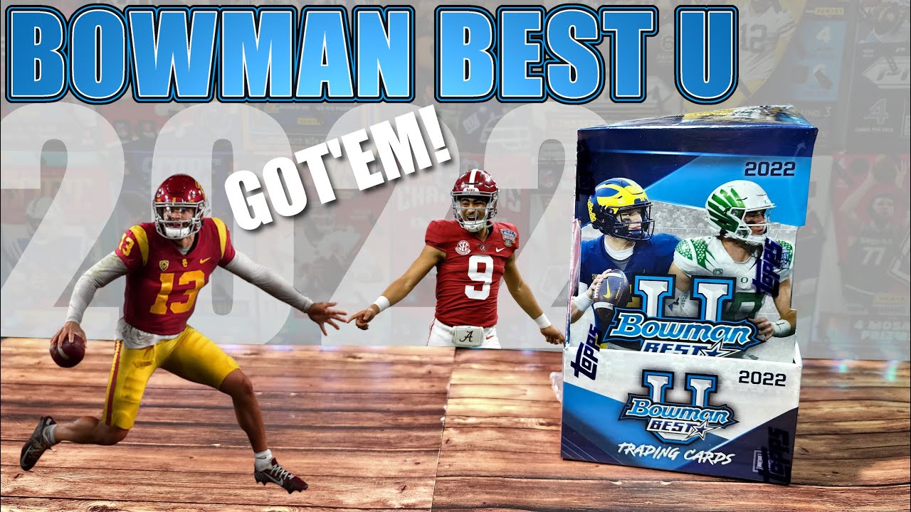 NFL DRAFT SPECIAL |  2022 Bowman Best University Football - New Rookie Class for $135 per Box!