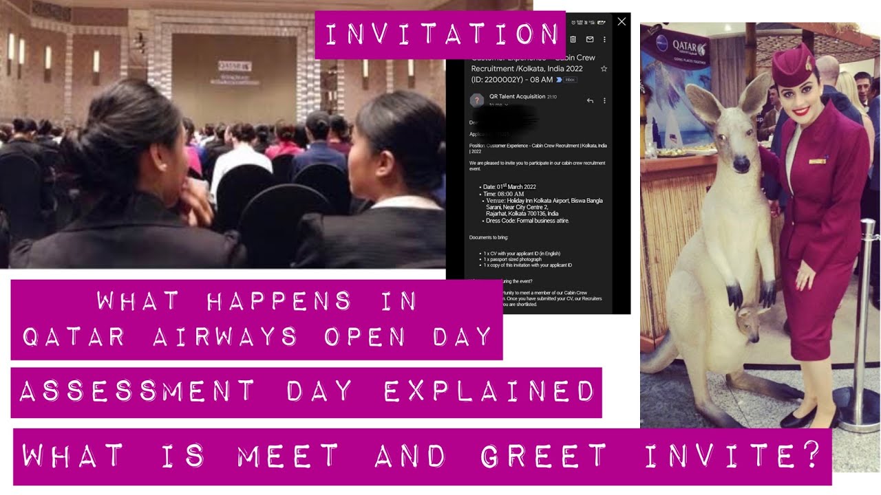 WHAT HAPPENS IN QATAR AIRWAYS MEET AND GREET RECRUITMENT EVENT |OPEN DAY & ASSESSMENT DAY DIFFERENCE