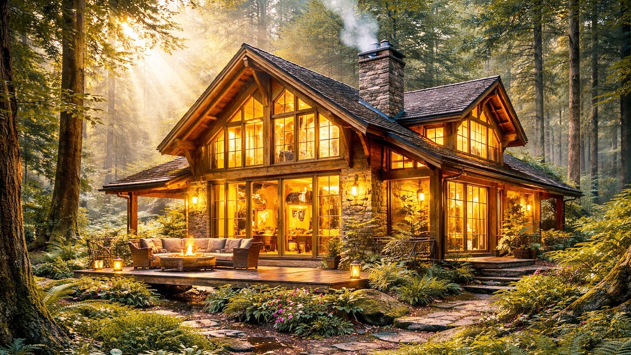 I Turned an Abandoned Forest Cabin Into a Luxury Dream House (ASMR)