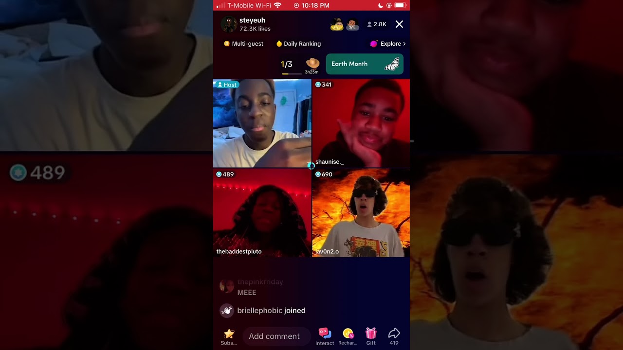 Steyeuh, Javon & Pluto TikTok live pt 1