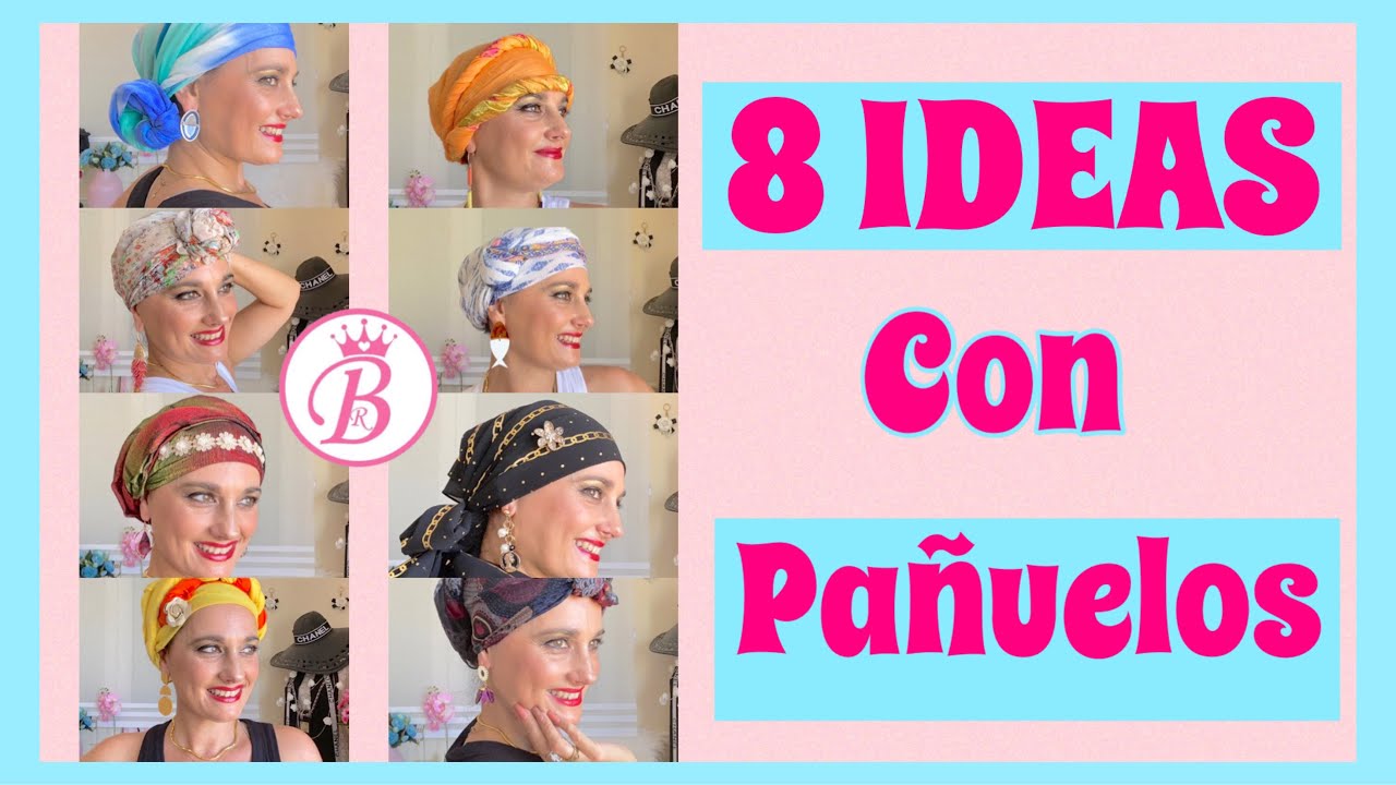 8️⃣ FORMAS DE PONERSE UN PAÑUELO 🧕 EN LA CABEZA || Shopping con Belén