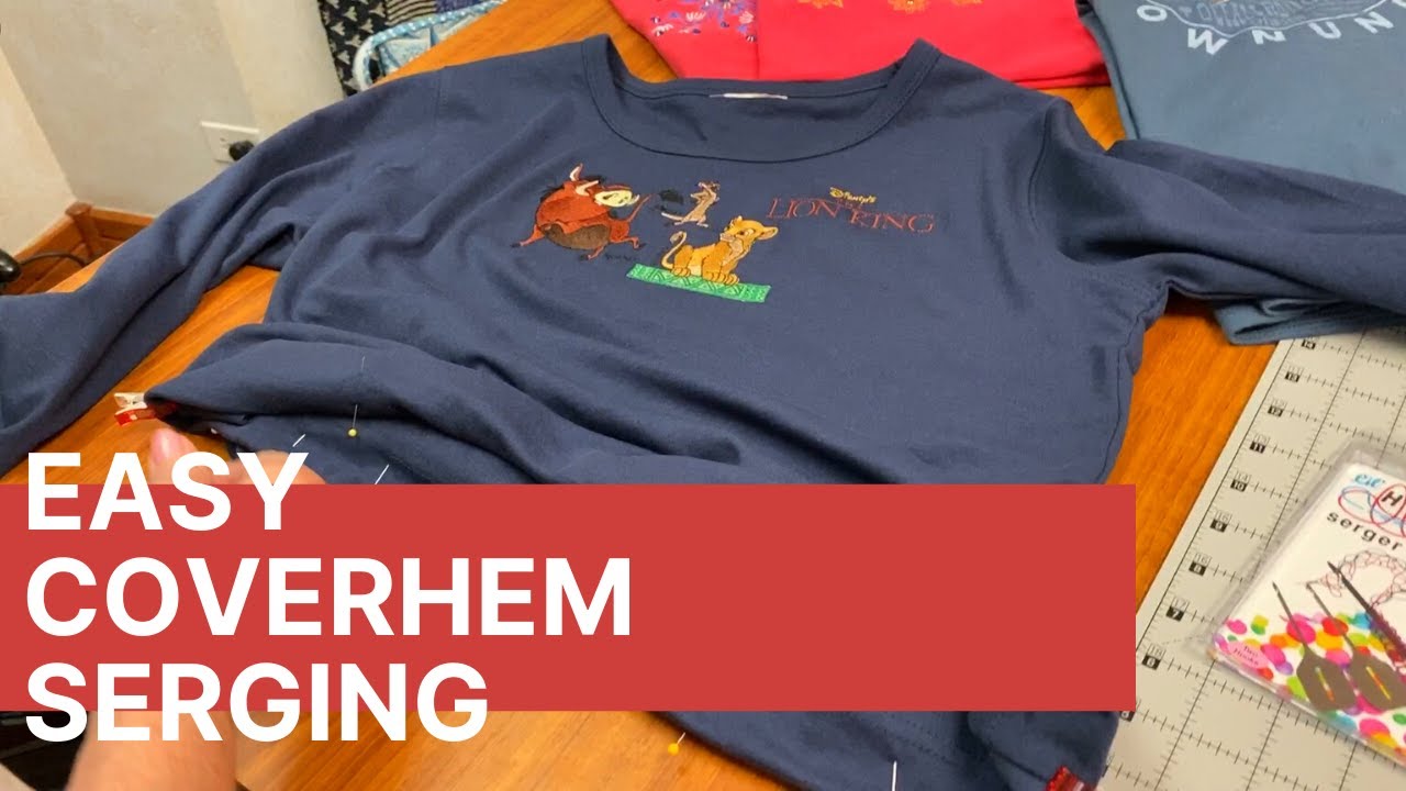Easy Coverhem Serging with the Babylock Triumph