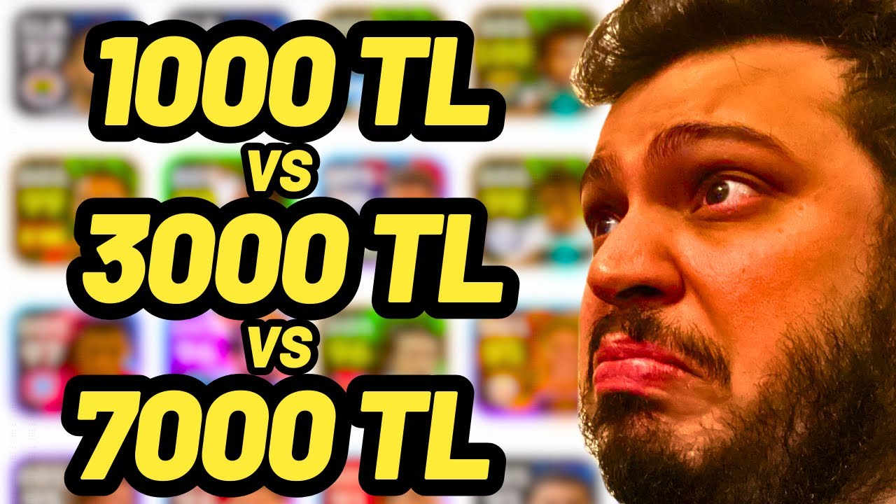 1000 TL , 3000 TL , 7000 TL KADRO | EFOOTBALL 2025 MOBİLE