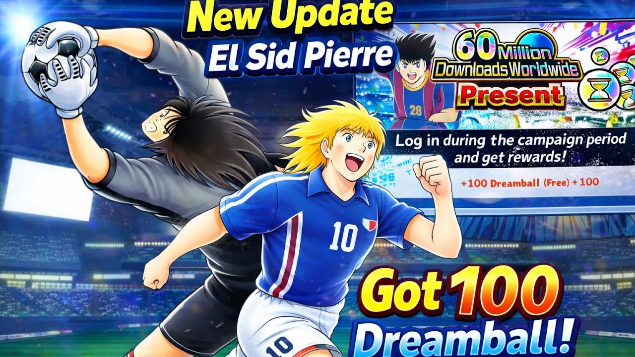 Update!!we got 100 dreamball el sid pierre eifel attack shot(*)!!captain tsubasa dream team #update 