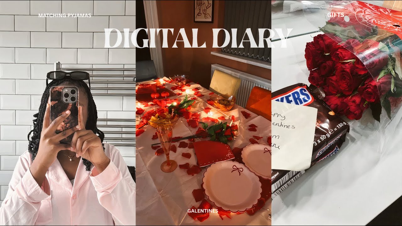 DIGITAL DIARY: galentines + airbnb tour + matching pyjamas + valentines day!