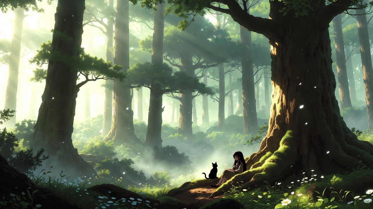 Mystic Woodland Lo-Fi 🍃 Slow Chill Beats with Nature Ambience for Focus, Relaxation & Cozy Vibes