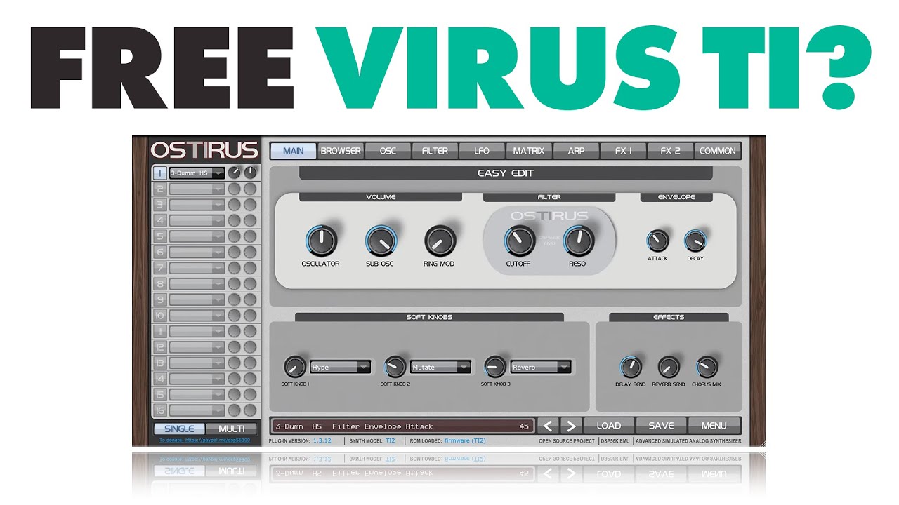 a FREE Access Virus TI emulation on your computer? - OsTIrus