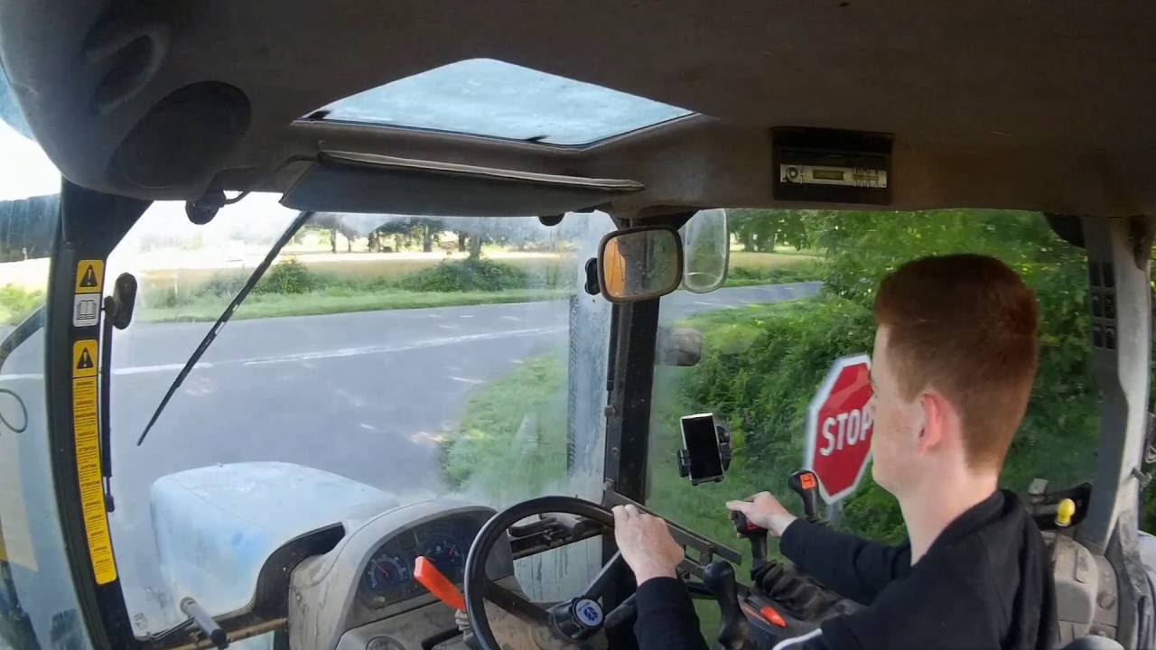 [GoPro] New Holland TS100A Sound / On The Road [HD]