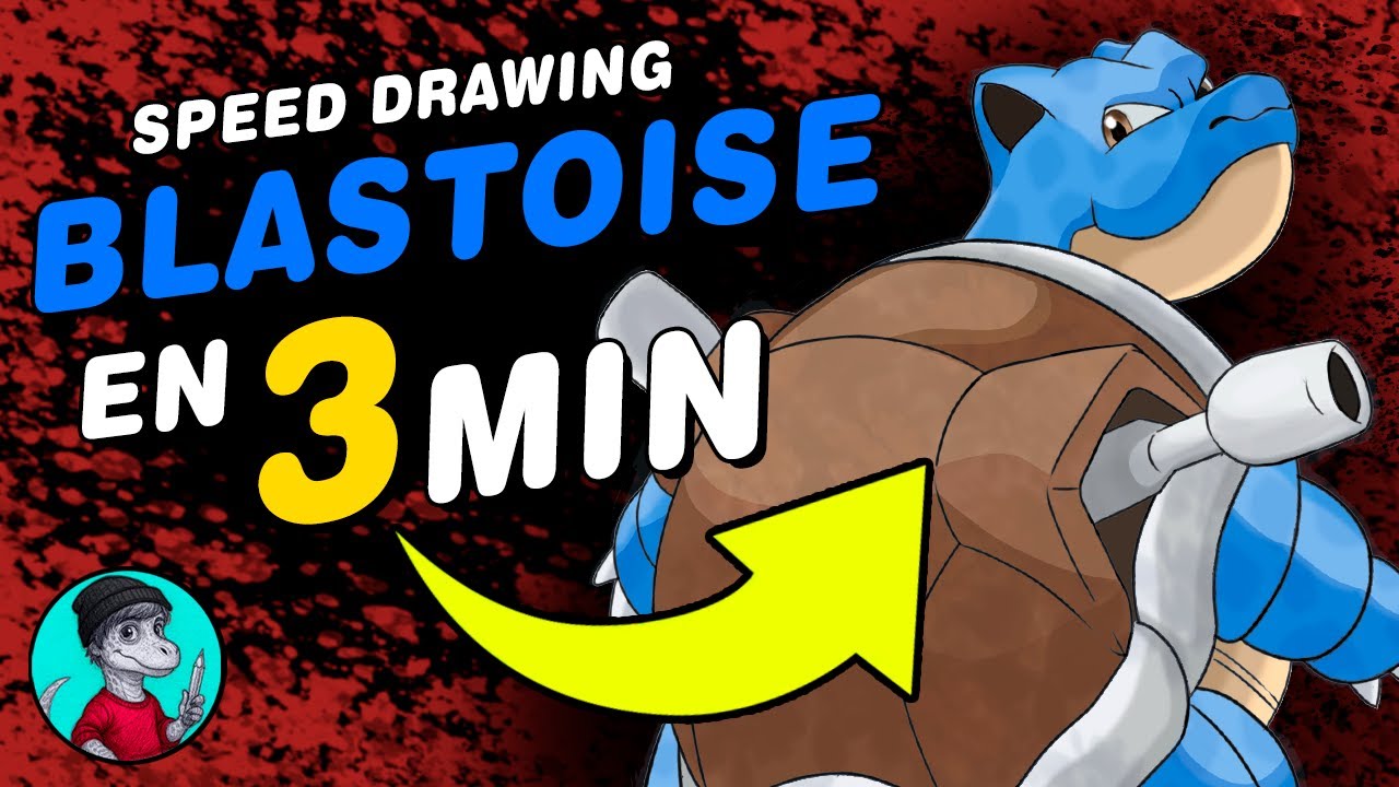 BLASTOISE en 3 MIN | Pokémon Speed Drawing | YaiiArt |