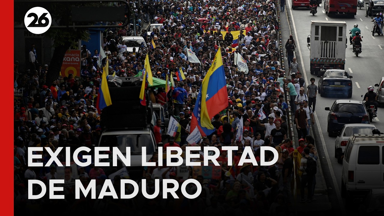 🇻🇪  VENEZUELA | Marchan para exigir la libertad de Maduro y Flores