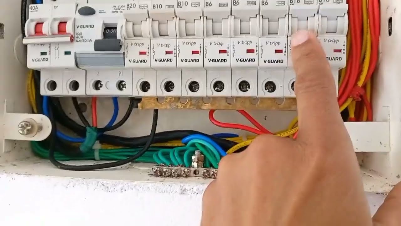 inverter connection in single phase db with 2 mcb in out#i love god