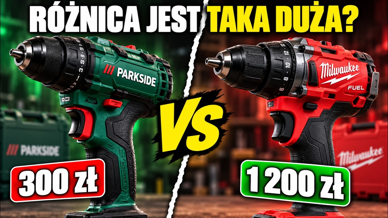 PARKSIDE kontra MILWAUKEE &mdash; za co dopłacasz 900 zł?