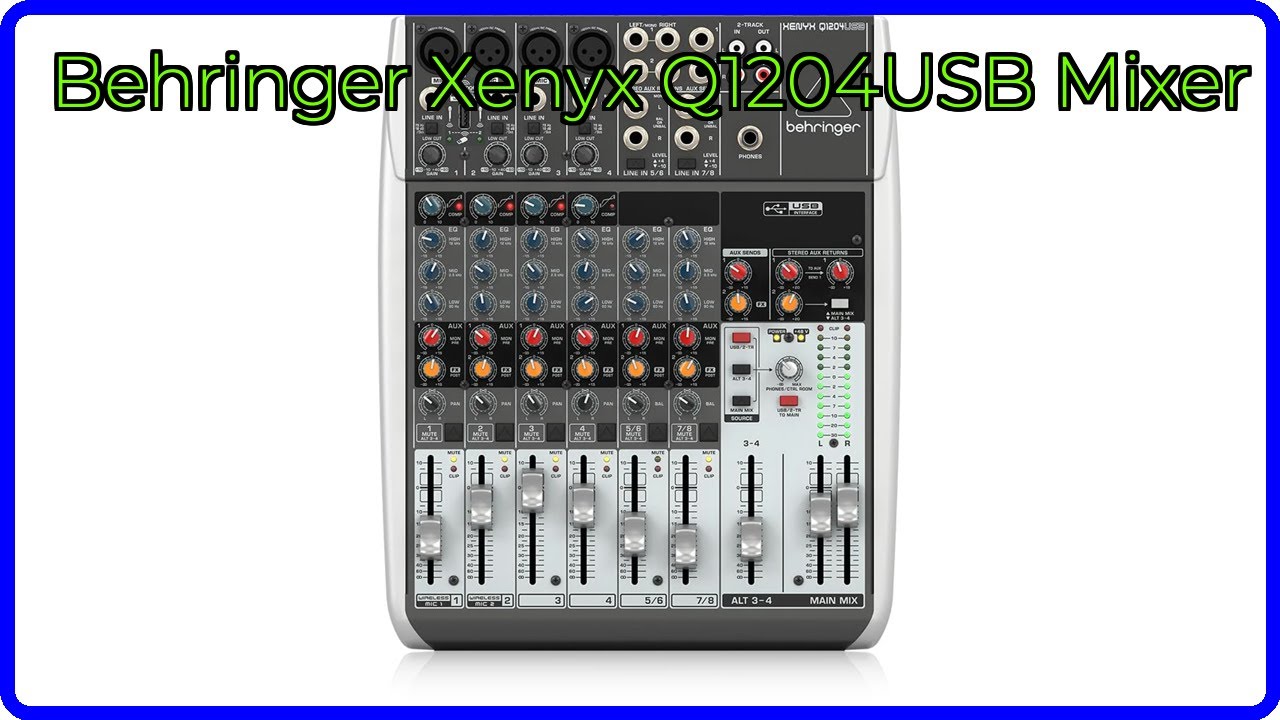 REVIEW (2026): Behringer Xenyx Q1204USB Mixer. ESSENTIAL details.