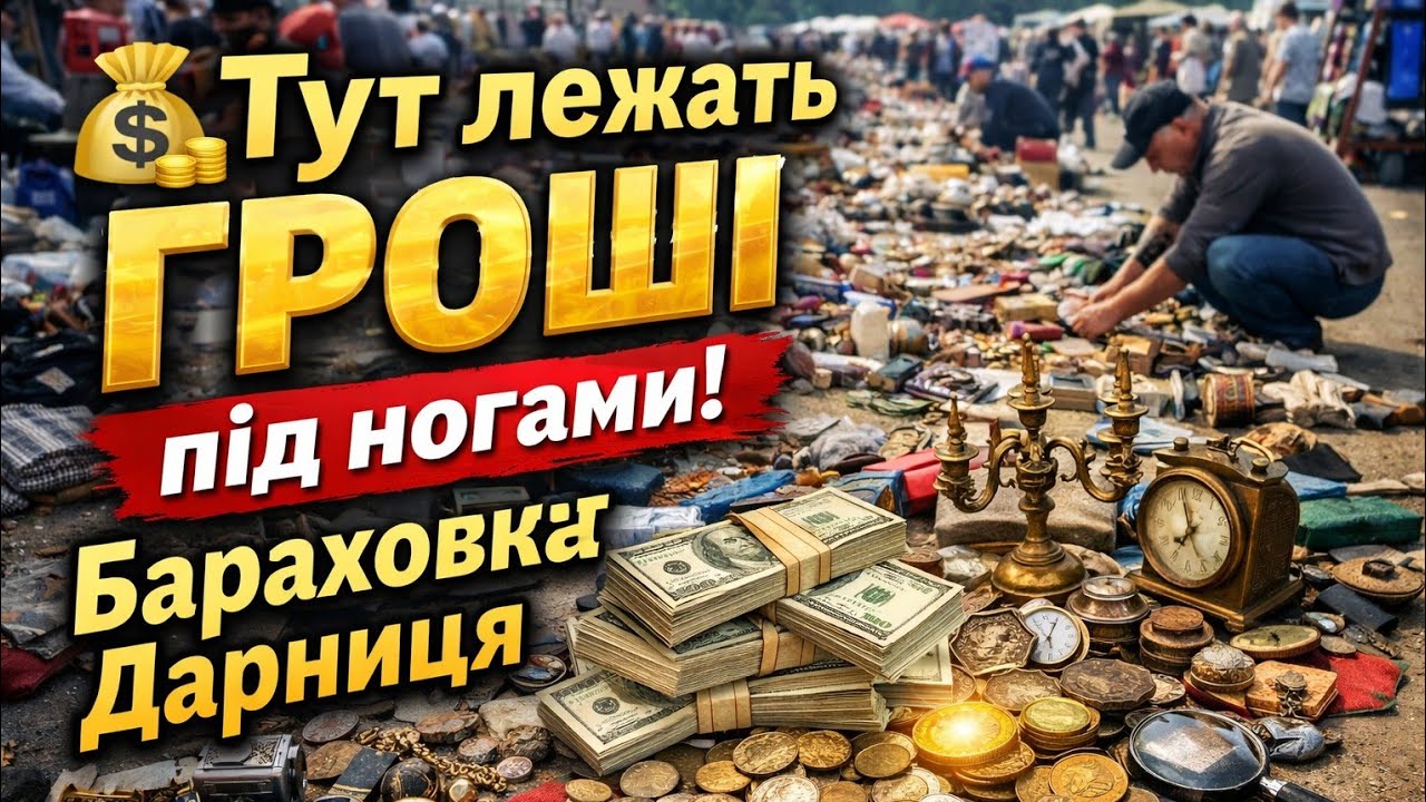 🤑 Тут лежать гроші під ногами! Барахолка Дарниця.