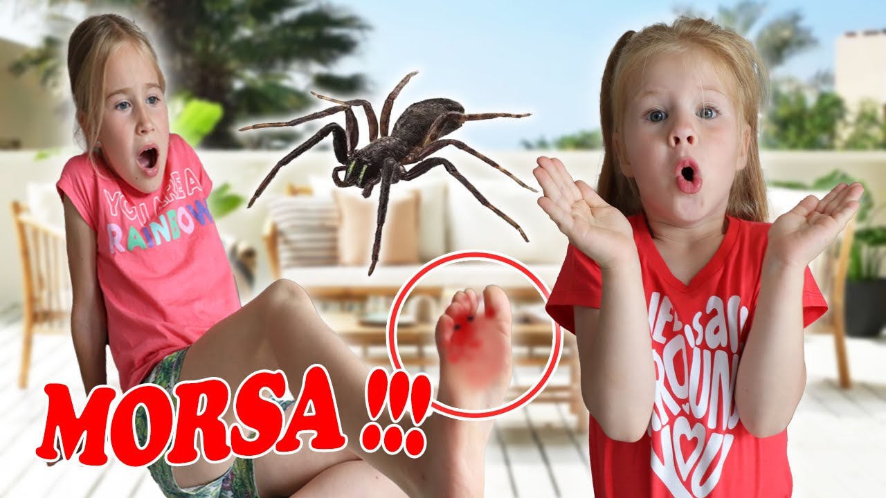 ERIKA VIENE MORSA DA UN RAGNO VELENOSO AL PIEDE E STA MALE!