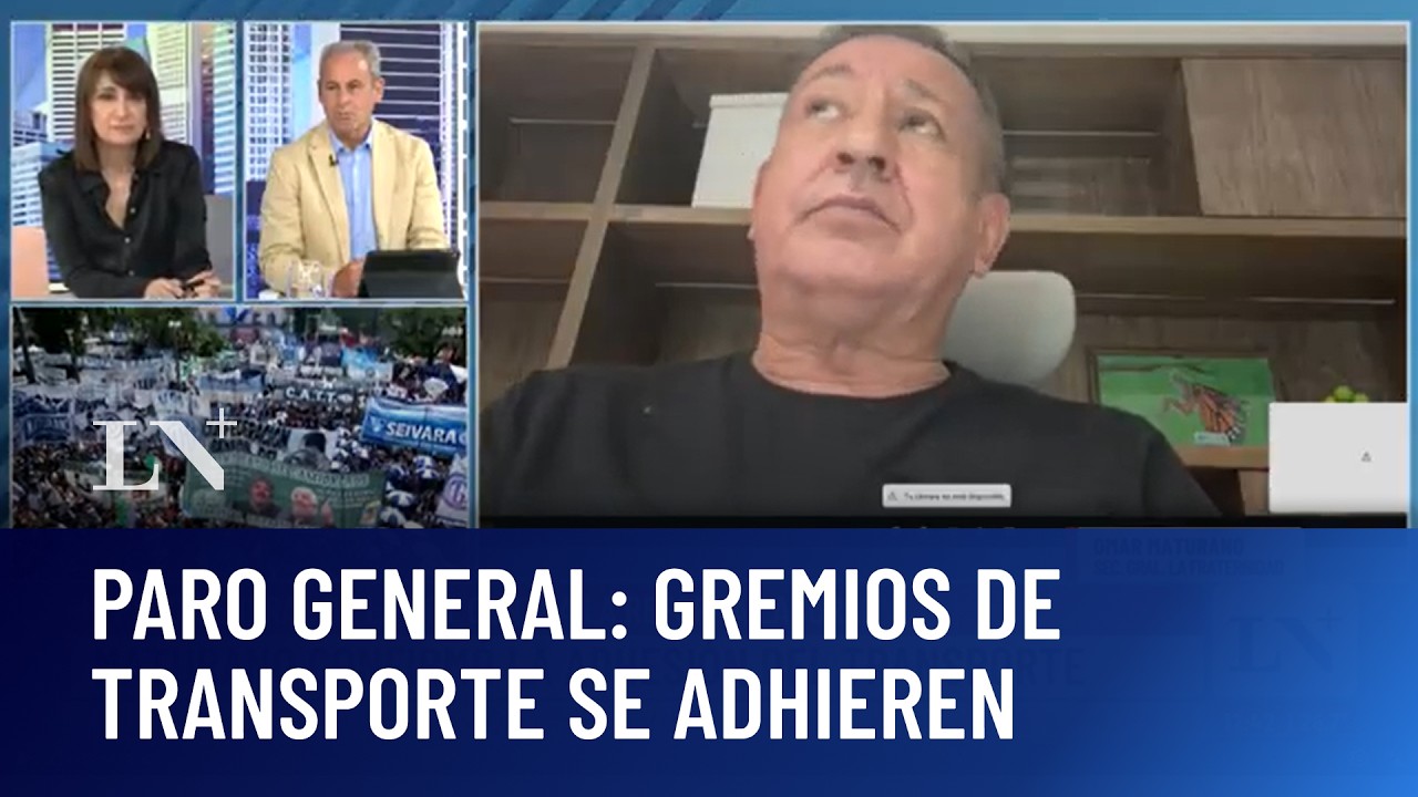 Paro general: Maturano confirmó la adhesión del transporte