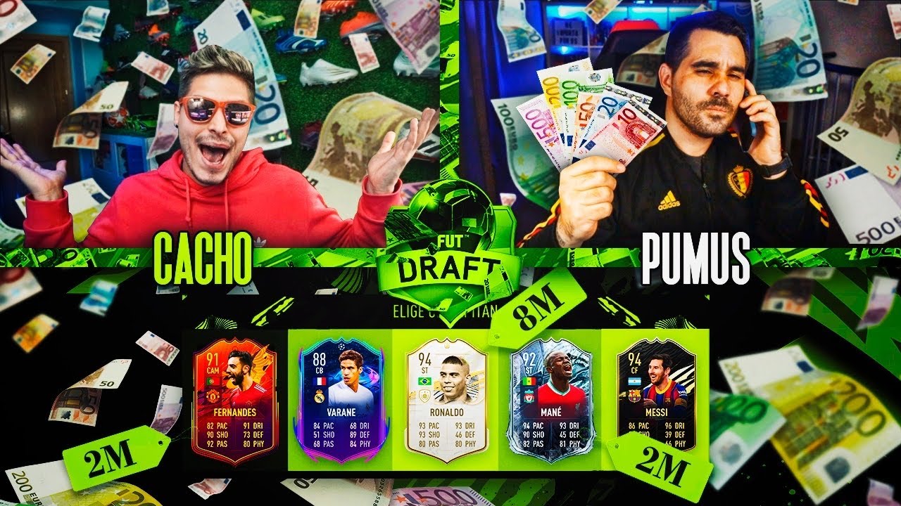 QUIEN PIERDA DESCARTA ICONO!! FUT DRAFT MILLONARIO CHALLENGE!! | FIFA 21