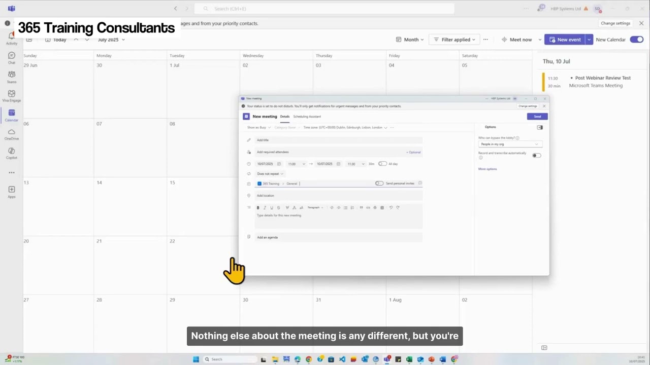 Microsoft Teams Calendar Update: Channel Meetings, Webinars & New Features Explained!