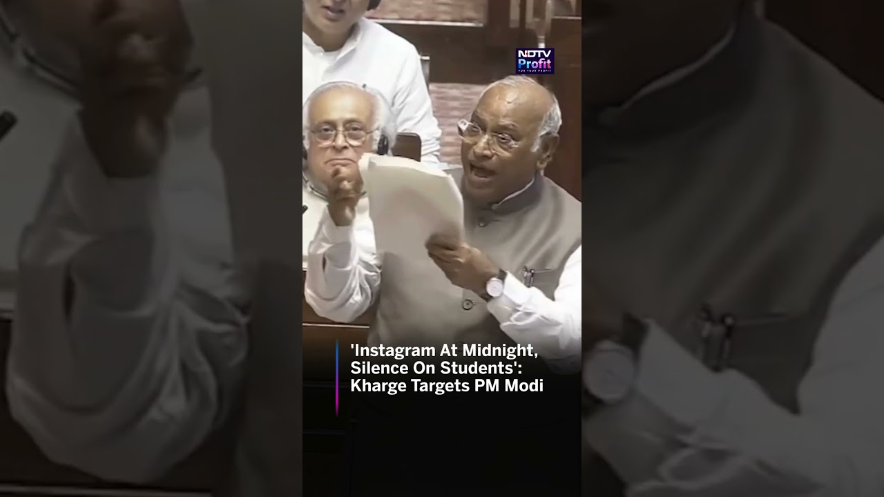 'Instagram At Midnight, Silence On Students': Kharge Targets PM Modi #Shorts