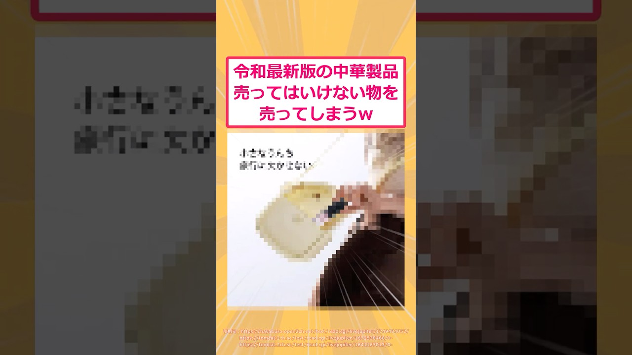 【2ch面白いスレ】令和最新版の中華製品売ってはいけない物を売ってしまうwww #2ch #2ch面白いスレ