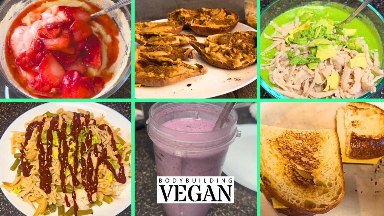 High Protein Full Day of Eating - Vegan Bodybuilder | 275 Lbs. Bulk Week 7