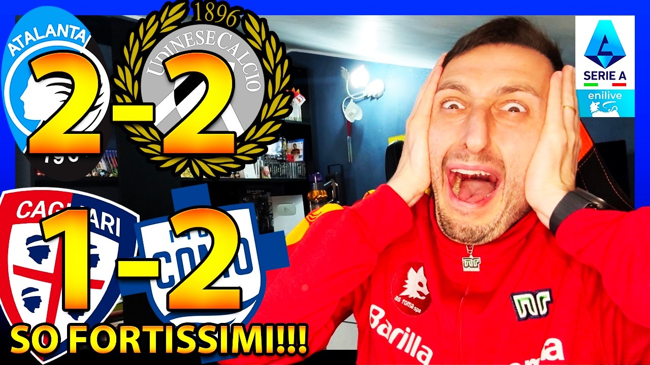 FANNO PAURA‼️ ATALANTA-UDINESE 2-2 | CAGLIARI-COMO 1-2
