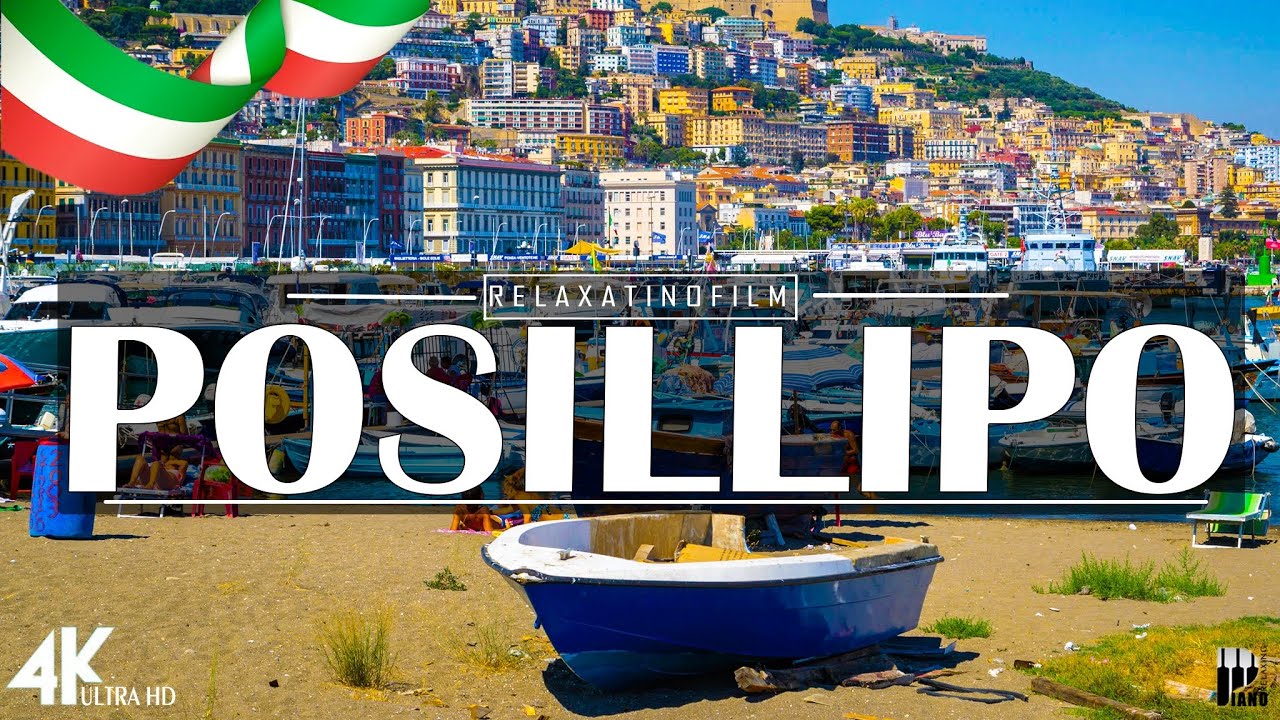 Beautiful Posillipo, Naples 4K &bull; Relaxing Italian Music, Instrumental Romantic &bull; Video 4K UltraHD