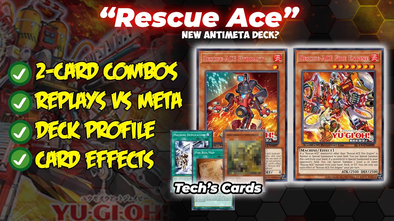 Rescue Ace Deck 2022 COMBOS Post Amazing Defenders 🔥 Yugioh Top Decks 2022