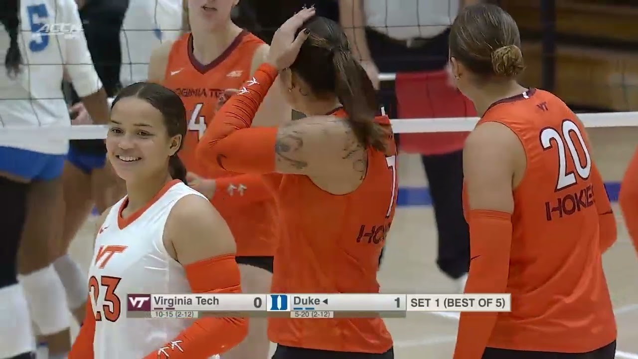 2025 Duke VB vs Virginia Tech ACCNX Record
