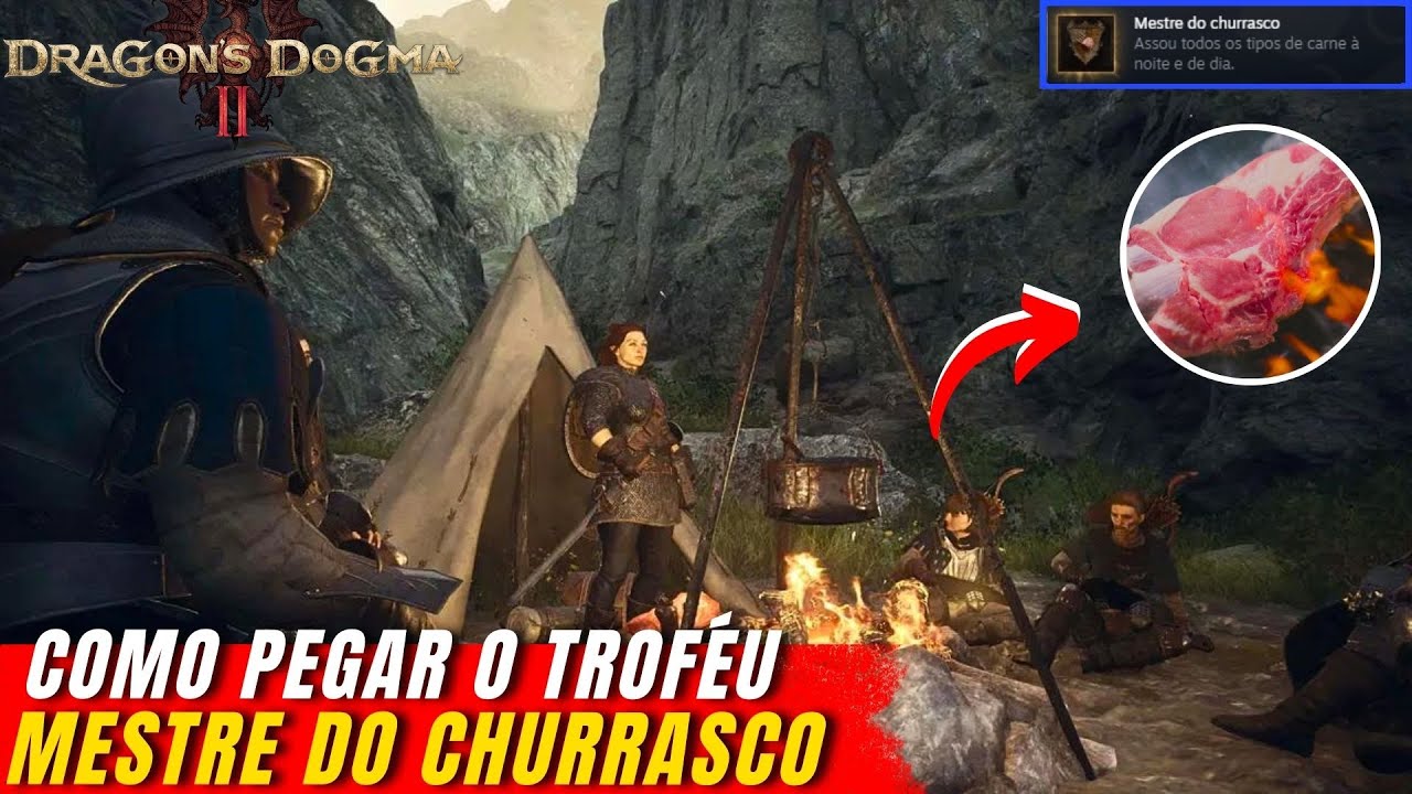 Dragons Dogma 2 Troféu Mestre do Churrasco