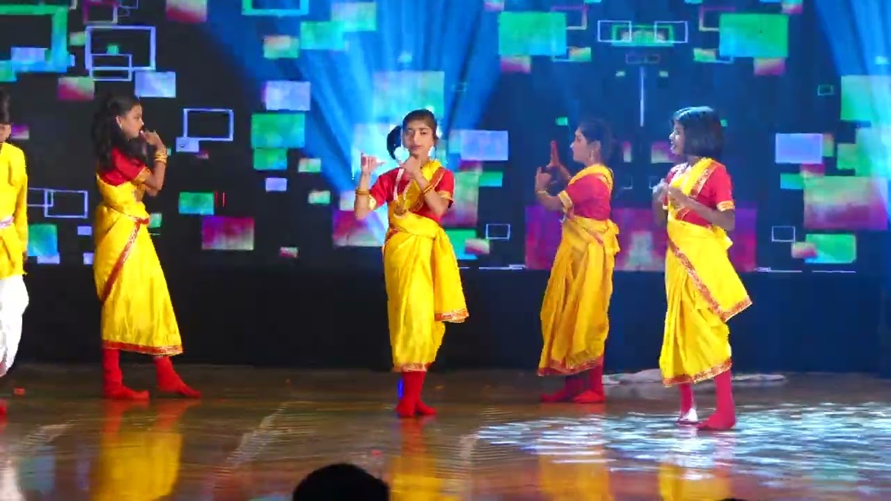 Telangana folk dance by  Gr-4 kids GEETANJALI TALENT SCHOOL FETE DE LA MUSIQUE(2025 - 2026)