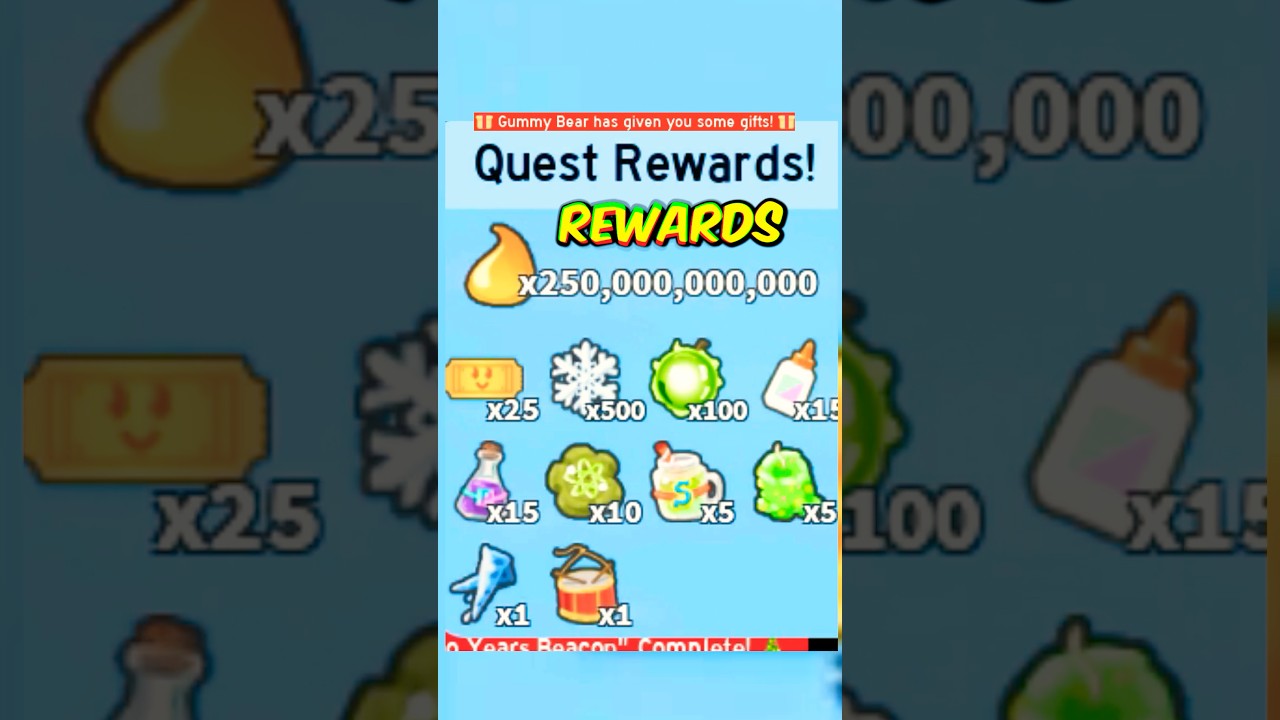 The HARDEST Gummy Bear Quest 🚫 Bee Swarm Simulator